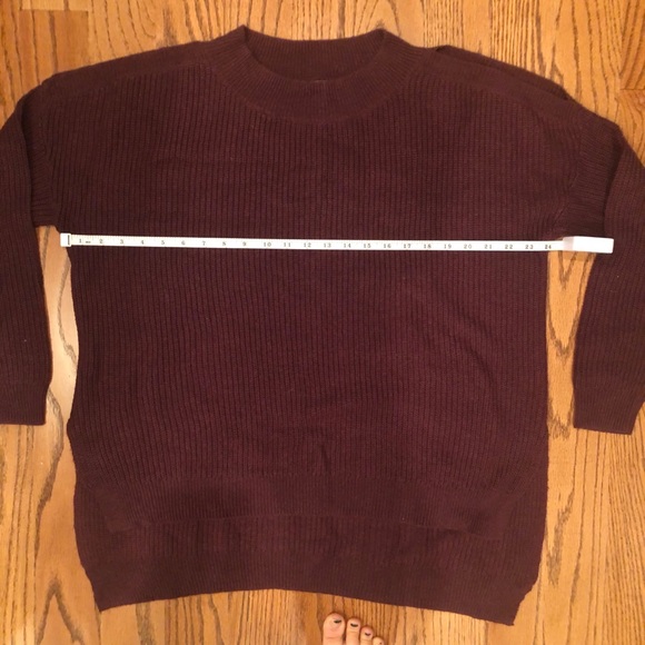 bp. Burgundy Cold Shoulder Sweater - Picture 4 of 5
